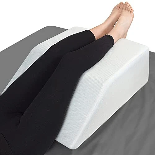 6 Memory Foam Leg Rest Elevation Wedge Pillow Sleeping Swelling Nonslip w/Cover