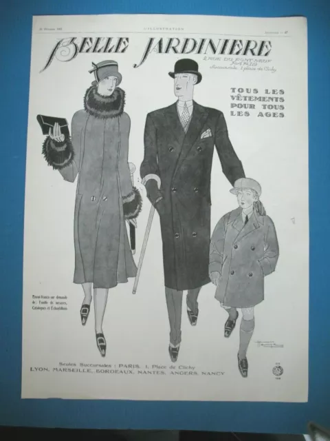 Publicite De Presse Belle Jardiniere Grand Magasin Illustration Hemjic Ad 1925