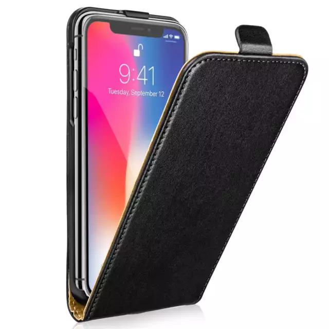 Luxury Genuine Real Leather Flip Case Cover for iPhone 13 12 11 X XR XS Max 7 8