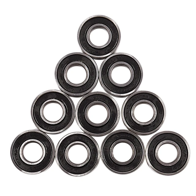 6001Rs cuscinetti a sfere scanalati 28 x 12 x 8 mm 10 pezzi, argento e nero P8I81788
