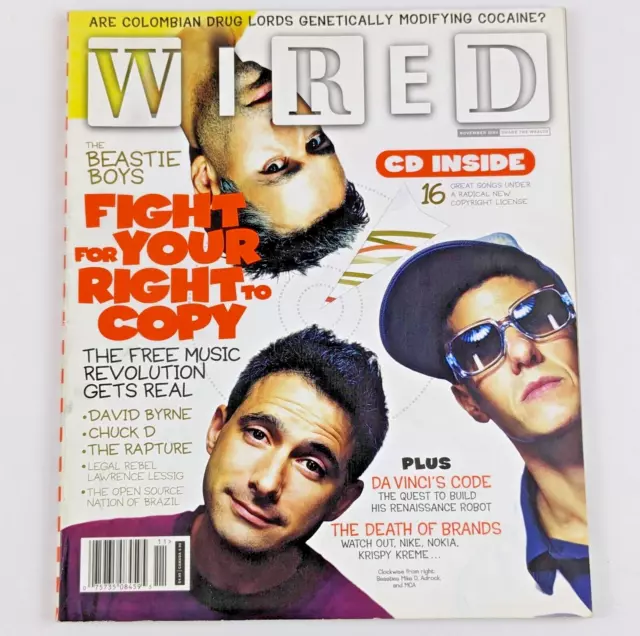 Wired Magazine Nov 2004 Fight For Your Right To Copy Music ~ No Label (No CD)