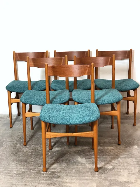 Set 6 Sedie Anni 60 VINTAGE WAIMEA INTERIOR DESIGN HOME chair Made in italy 2