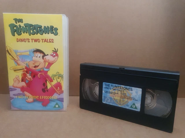 THE FLINTSTONES CARTOON VHS Video Tape Dino s Two Tales 4 50 the-flintstones-cartoon-vhs-video-tape-dino-s-two-tales-4-50