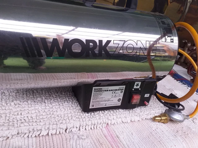 WORKZONE TURBO FAN GAS PROPANE SPACE HEATER 16kw little used. £42.00 -  PicClick UK