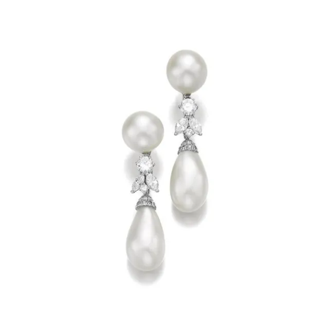 Freshwater Pearl Dangle Drop Earrings 925 Sterling Silver Handmade Luxe Jewelry