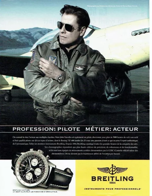 John travolta breitling best sale ad