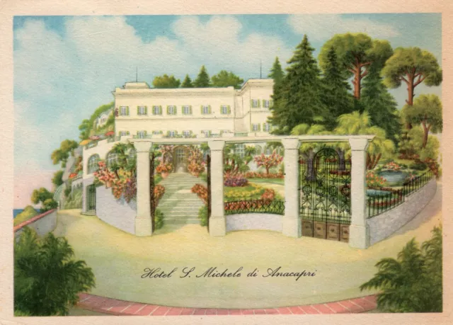 Hotel L. Michele di Anacapri Unposted Vintage Postcard Isola di Capri