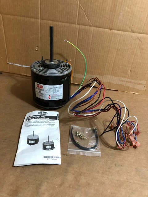 GEMTECH GT-E50-MHP1 HP: 1/2-1/6 1075 rpm Evaporator Motor