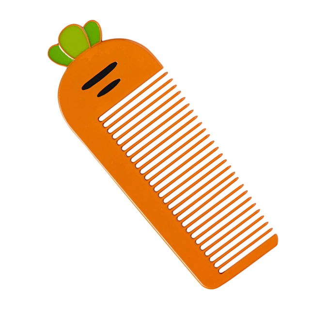 Peine de metal pequeño aleación de zinc peines secos húmedos salón cepillo de peinado naranja