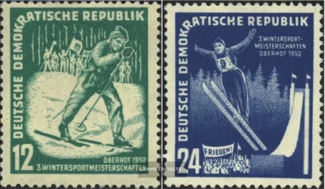 DDR 298-299 (kompl.Ausg.) gestempelt 1952 Wintersportmeisterschaften der DDR