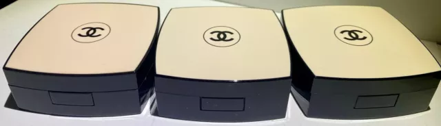 3 x Chanel Foundation Cushion Empty Case - unbenutzt