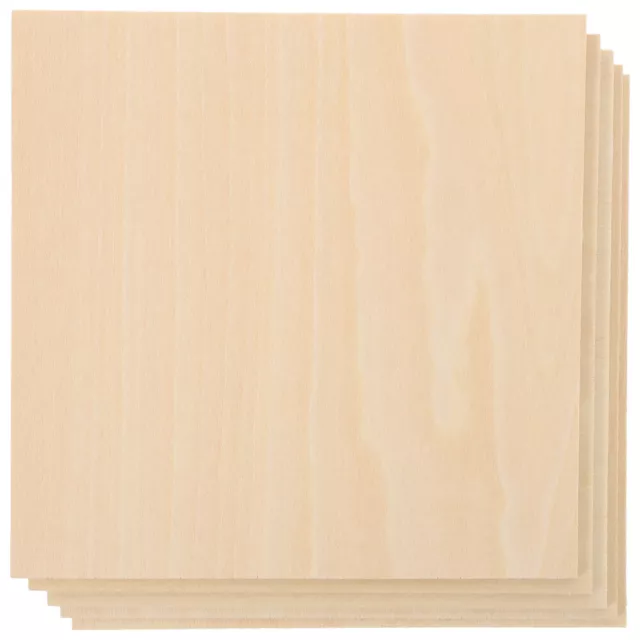5 Pcs Planke Holzhandwerk Zubehör Für Rechteck Holzscheiben