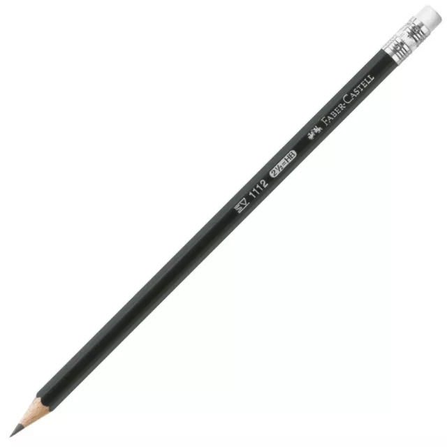 FABER-CASTELL 1112 Graphite Pencil with Eraser - HB - NEW