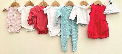 Baby Girls Bundle Of Clothing Age 0-3 Months M&S George Tu