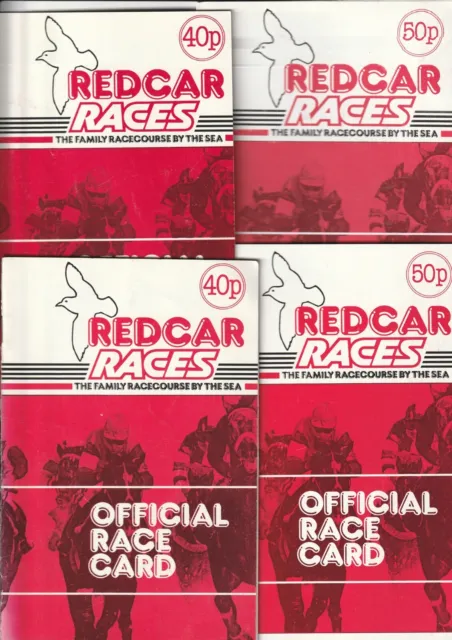 Redcar Racecards Oct 27th 87 May 30th 88 July 18th 92 June 1st 1992