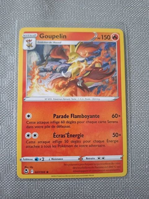 Coffret 10 Cartes Pokémon – Goupix D'Alola V 33/195, Ultraboost X, Épée & Bouclier