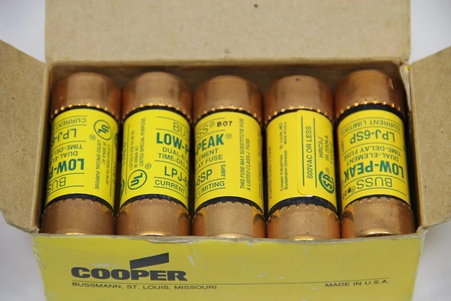 10 New Cooper Bussmann Lpj-6Sp Fuses Lpj6Sp