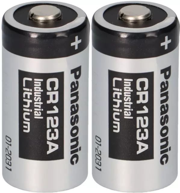 2x Panasonic 3V CR123A DL123A Batterien  CR17345 Ultra Lithium Foto Bulk