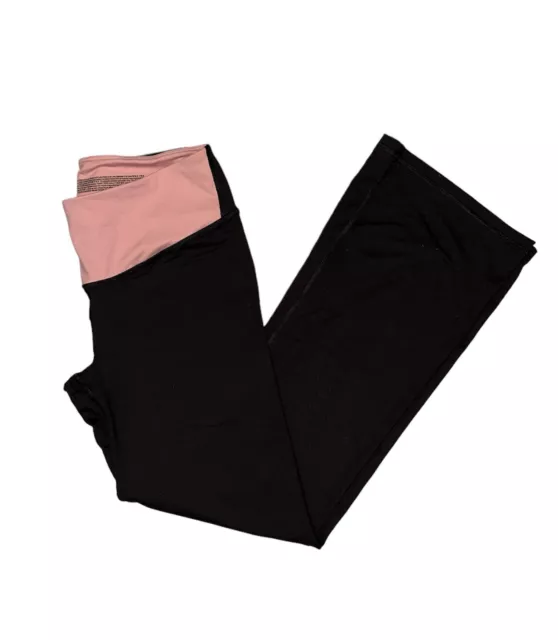 VS Victoria’s Secret Sport Leggings Womens Medium Black Pink Pocket Logo