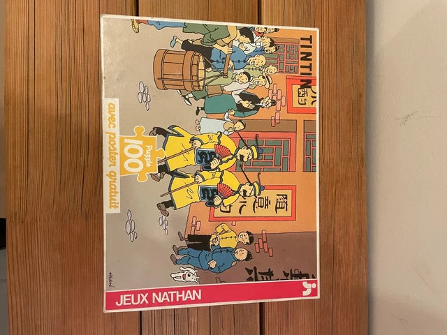 Tintin Herge cube articule puzzle 7005 theme Lotus Bleu