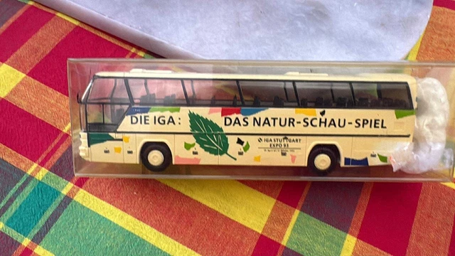 Bus Miniature Neoplan Cityliner Rietze échelle HO 1/87 - Modèle 'Voyages Fram' - Occasion