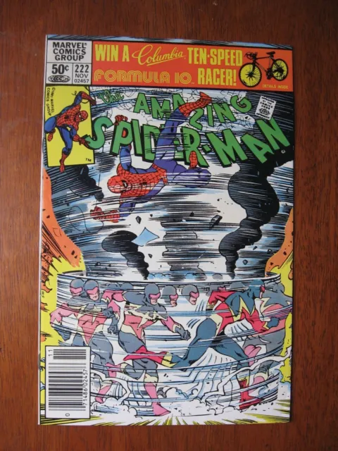 AMAZING SPIDER-MAN #222 Marvel Comic Book 1981 Very Nice High Grade