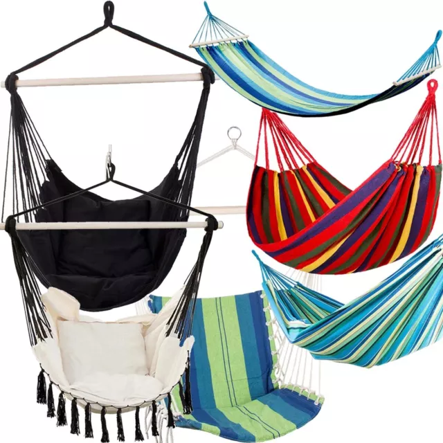 Hängematte XXL 2 Personen Hängesessel Hängestuhl versteift Indoor Outdoor