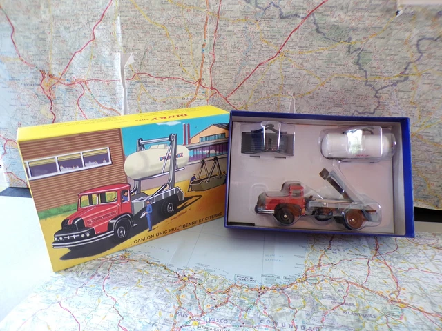 Dinky Toys atlas Camion Unic Multibenne et Citerne 805
