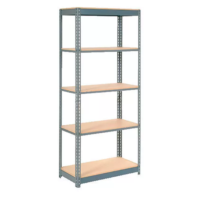 Global Industrial Heavy Duty Shelving 48"W x 24"D x 60"H With 5 Shelves Wood