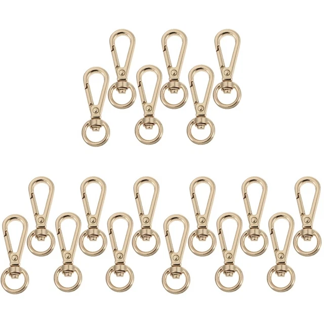 18 Pcs Bag Accessories Push Gate Trigger Hook Lobster Claw Clasp Keychain Door