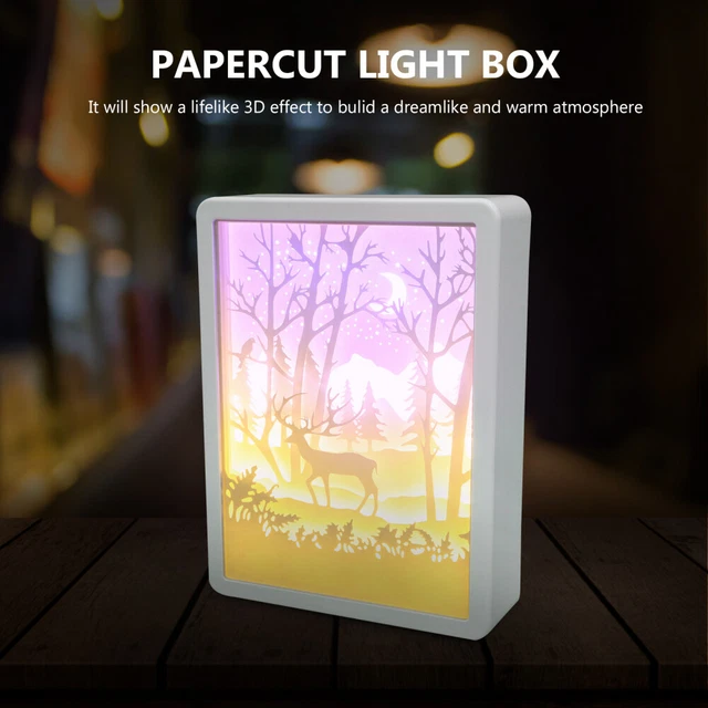 PAPER CUT LIGHT Box Shadow Housoutil Bar Mood Warm Atmosphere £25.55