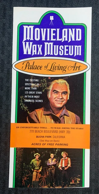 1960's MOVIELAND WAX MUSEUM Souvenir Fold-Out FN+ 6.5 Palace of Living Arts