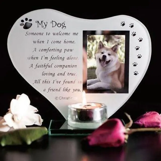 My Dog Poem Personalised Plaque T Light Candle Holder  by Cellini Plaques