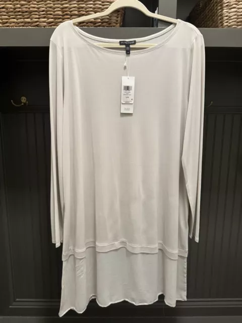 Eileen Fisher Stretch Silk Dress-Large