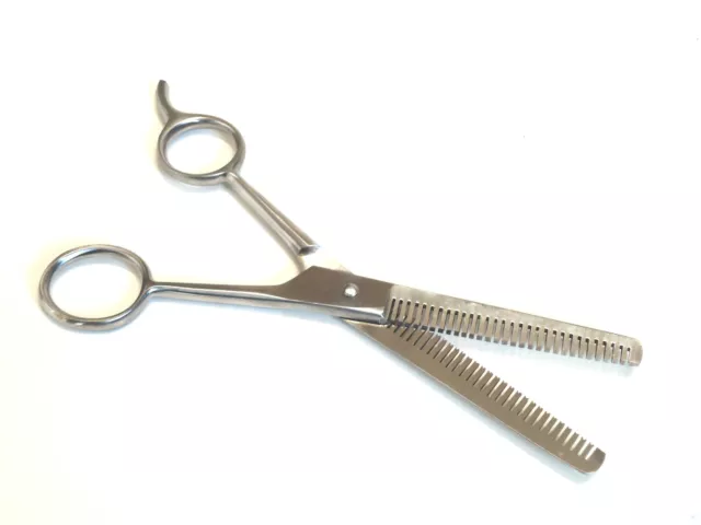 Barber Hair Cutting Thinning Scissors Shears Double Sided Size 6.5" EXCELLENT