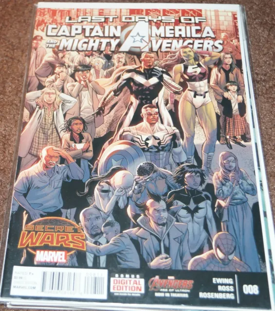 Marvel Last Days Of Captain America And The Mighty Avengers #8 2015