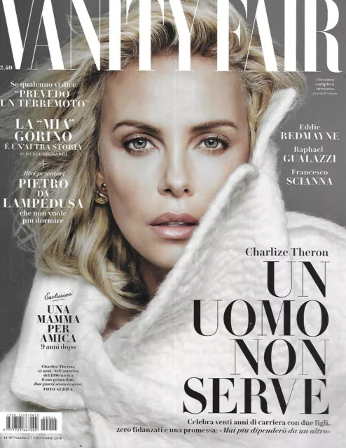 Vanity Fair Magazine Charlize Theron Eddie Redmayne Raphael Gualazzi 2016