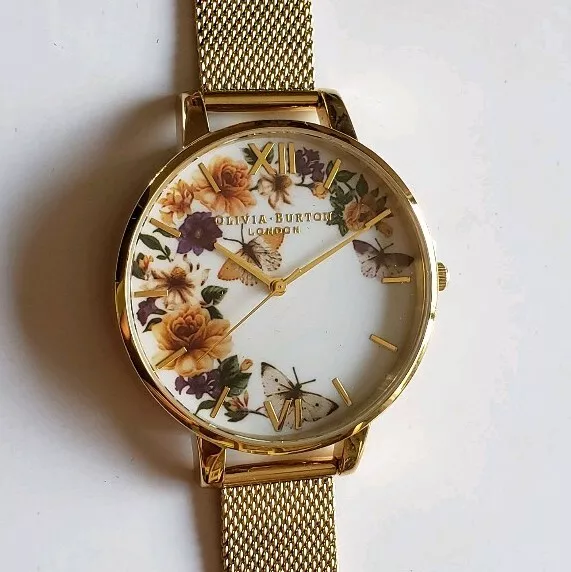 Olivia Burton Encantado Jardín Reloj Con 38mm Blanco Floral Cara &