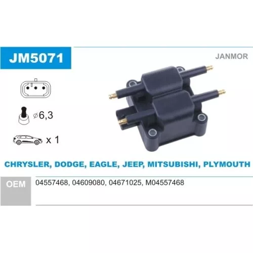 JANMOR Zündspule für CHRYSLER MITSUBISHI JM5071