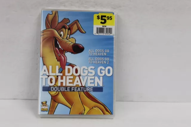 ALL DOGS GO TO HEAVEN DOUBLE FEATURE (DVD, 2010) New/Sealed