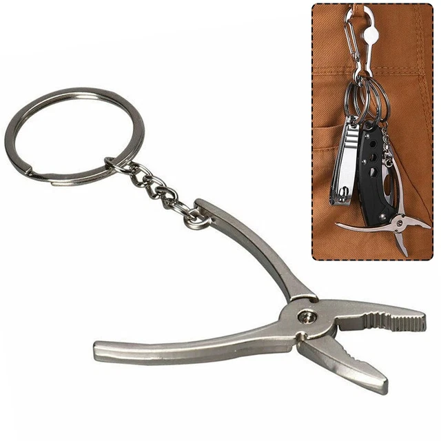 Porte-clés Compact Blanc Et Marron - Mini Sac Polyvalent Pour Écouteurs, Rouge à Lèvres Et Petits Objets