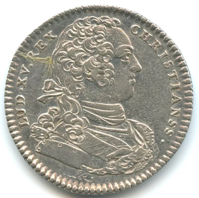 jeton argent Louis XV , extraordianaire de guerre 1734 n°5170