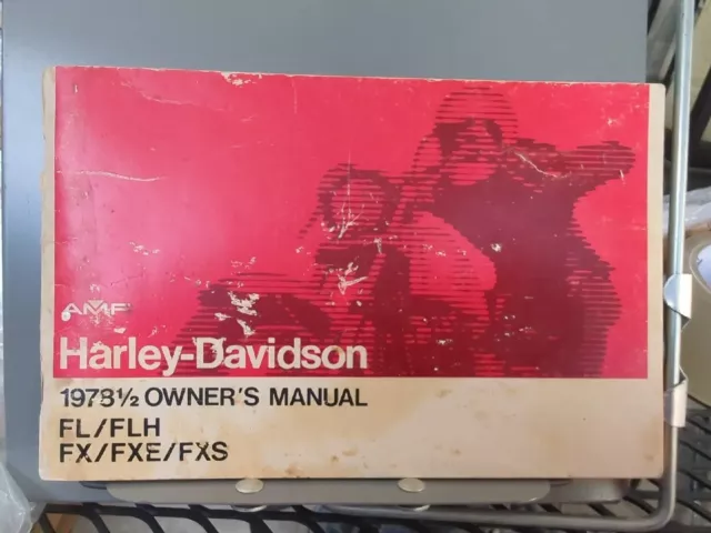 OEM 1978-1/2 Harley Shovelhead Owners Manual 99460-78E FL FLH FX FXE FXS 80"
