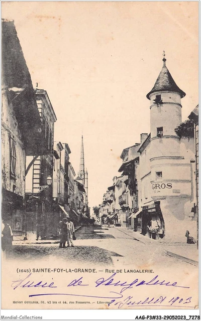 AAGP3-33-0228- SAINTE-FOY-LA-GRANDE - rue de Langalerie - Commerces