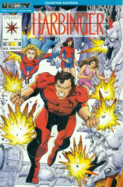 Harbinger #9 By Shooter Lapham Unity Rai Magnus Simonson Cover Valiant NM/M 1992