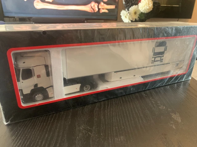 Miniature Eligor 1/43 N°11245 - Camion Renault F1 Transporteur Honda, Bleu, Occasion
