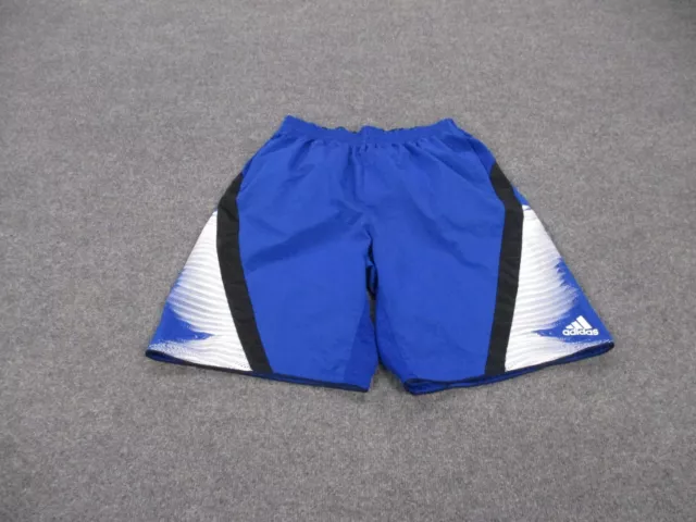 Adidas Shorts Adult L Blue Athletic Running Elastic Waist Soccer Basketball Mens