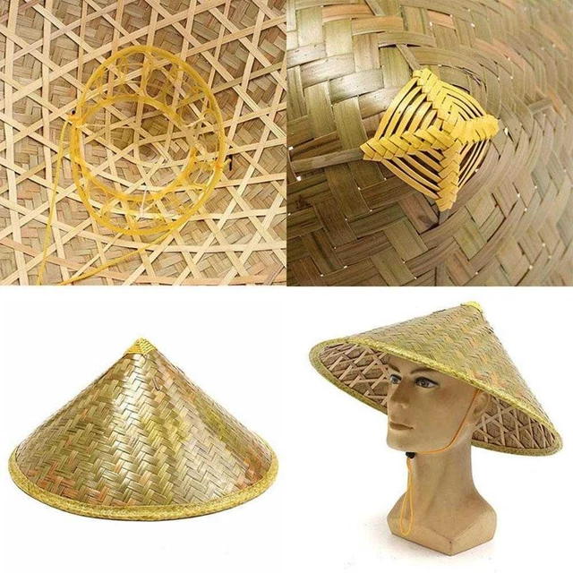 Cappello Di Bambù Cappello Asiatico Cappello Cinese Cappello Da Contadino 53 Cm Di Diametro