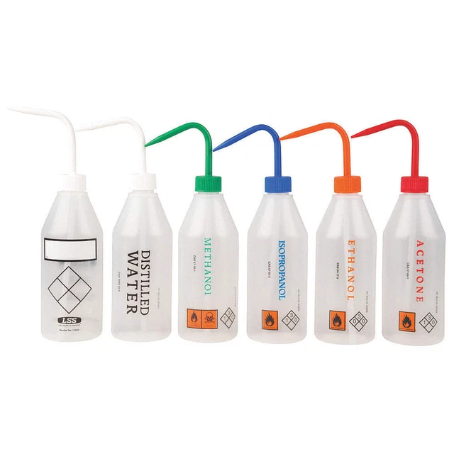 DYNALON 8700-0055 Wash Bottle,500mL,Std Spout,Plastic,PK6