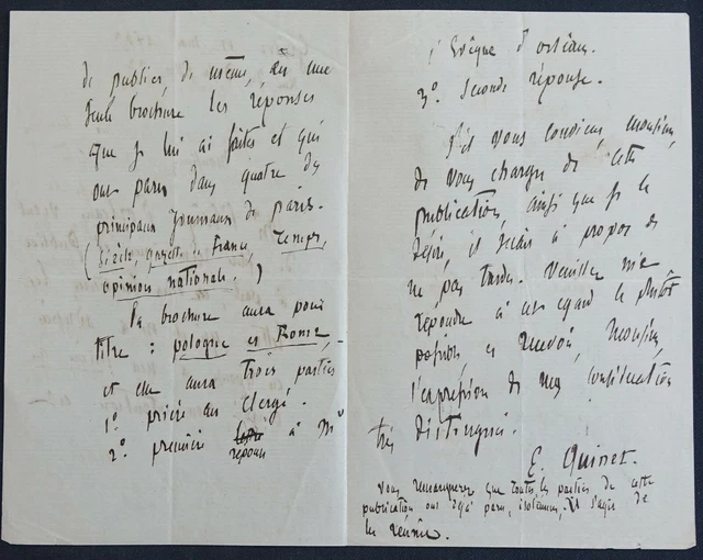 Carte Postale Autographe Dédicacée Jean HERITIER (1892-1969) Historien Royaliste - France